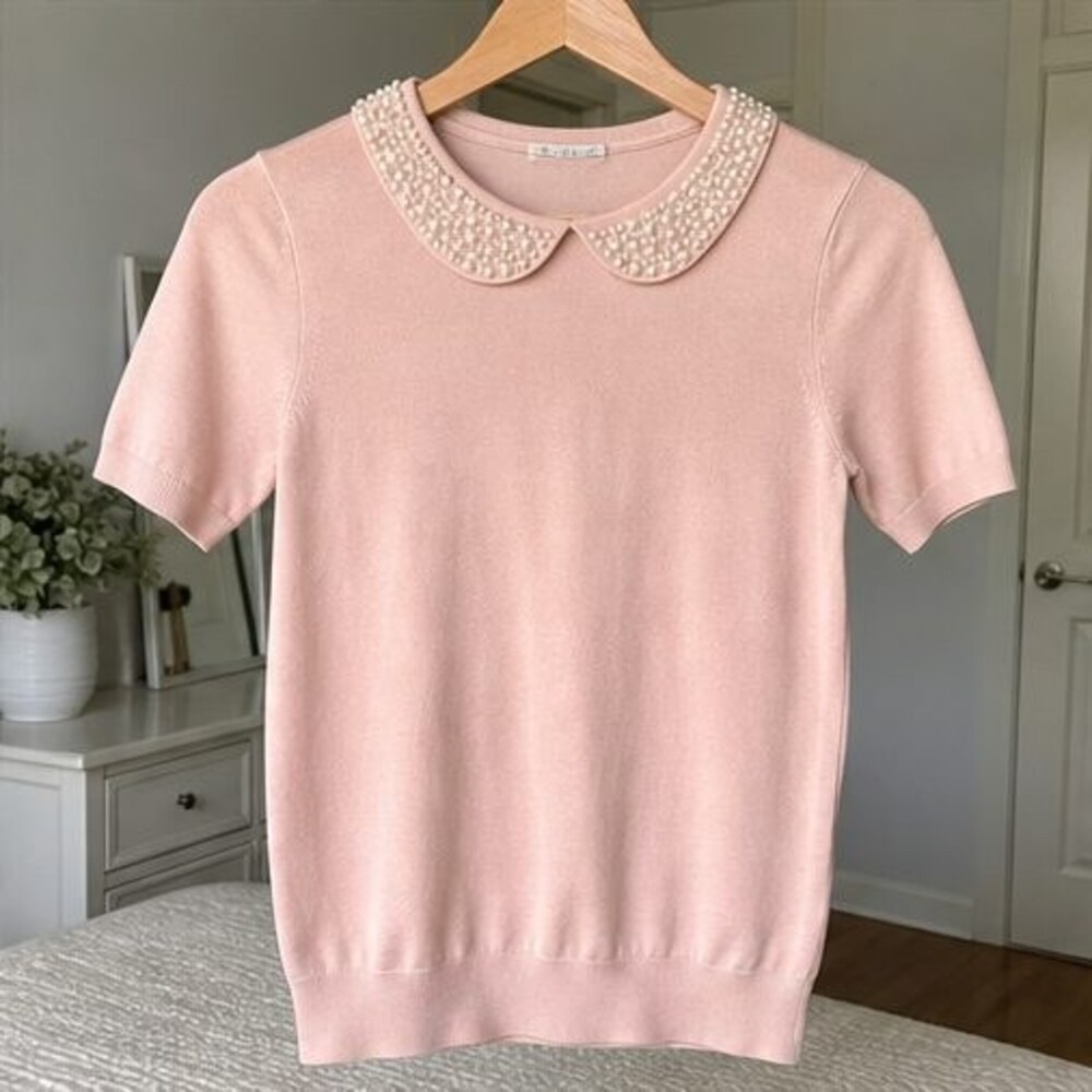 Blush V Neck Top